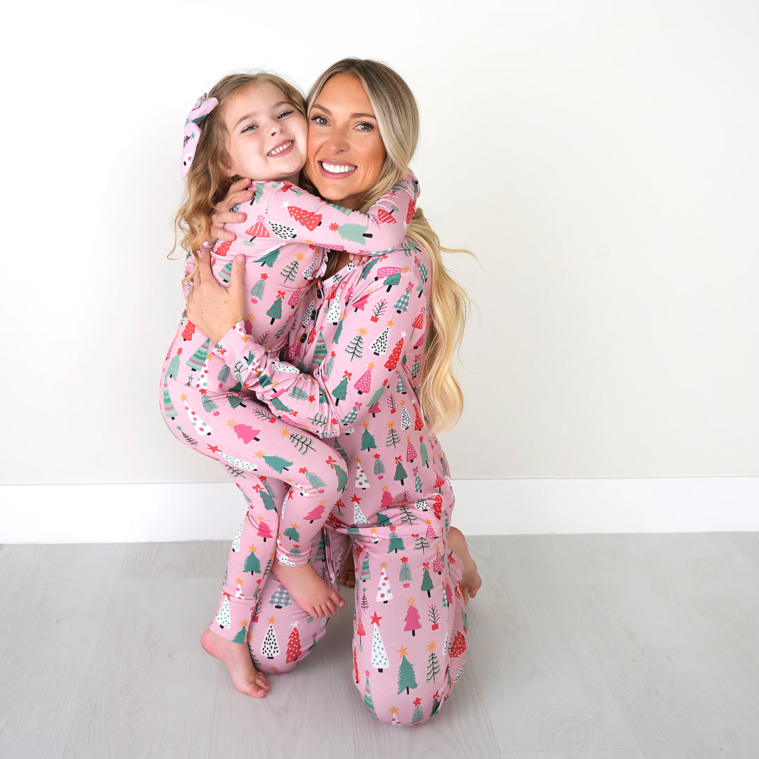 Noelle Pink Trees MOMMY TWO PIECE - Gigi and Max