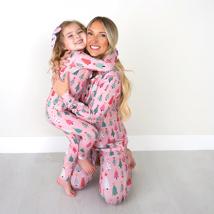 Noelle Pink Trees MOMMY TWO PIECE - Gigi and Max