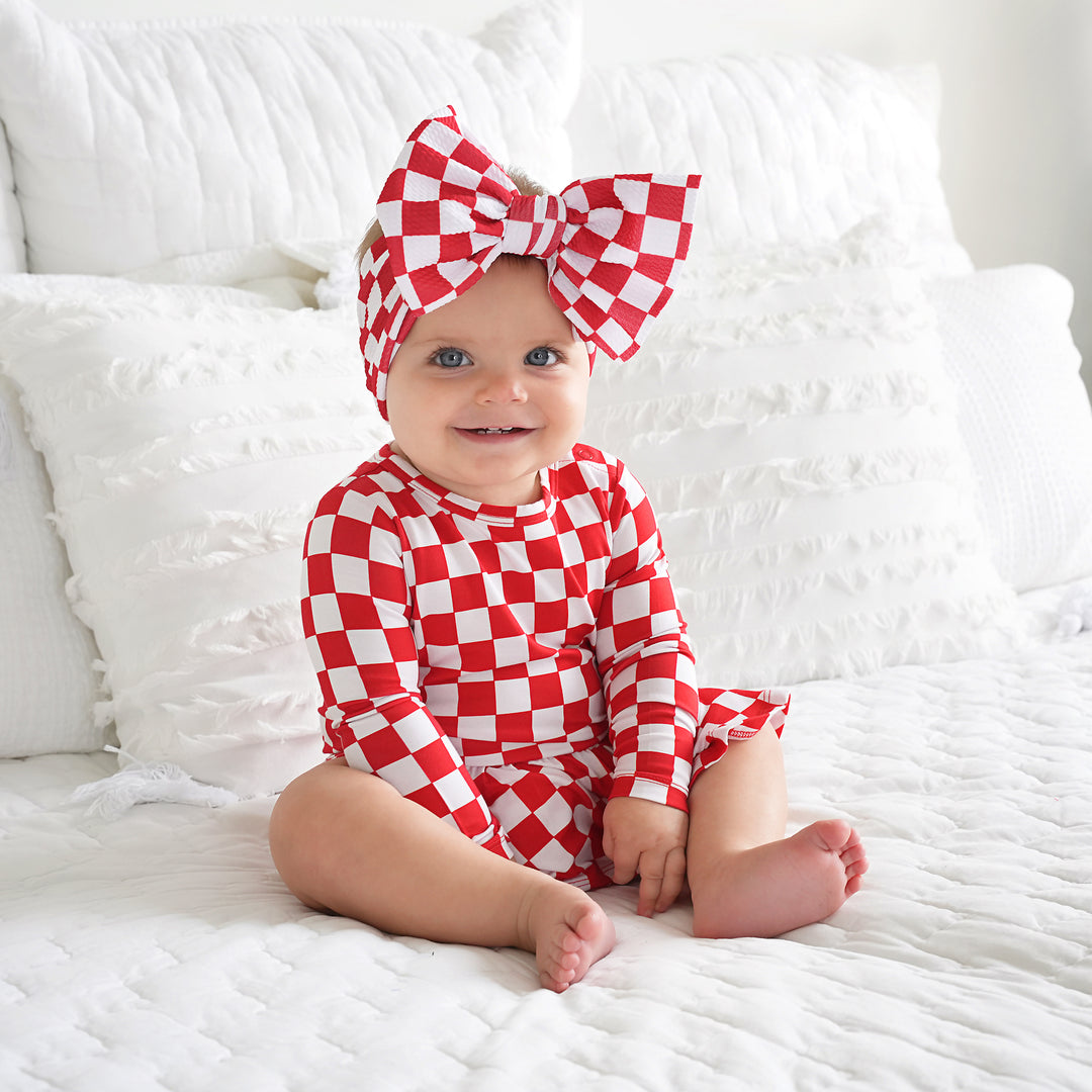 Beck Red Checks TUTU - Gigi and Max