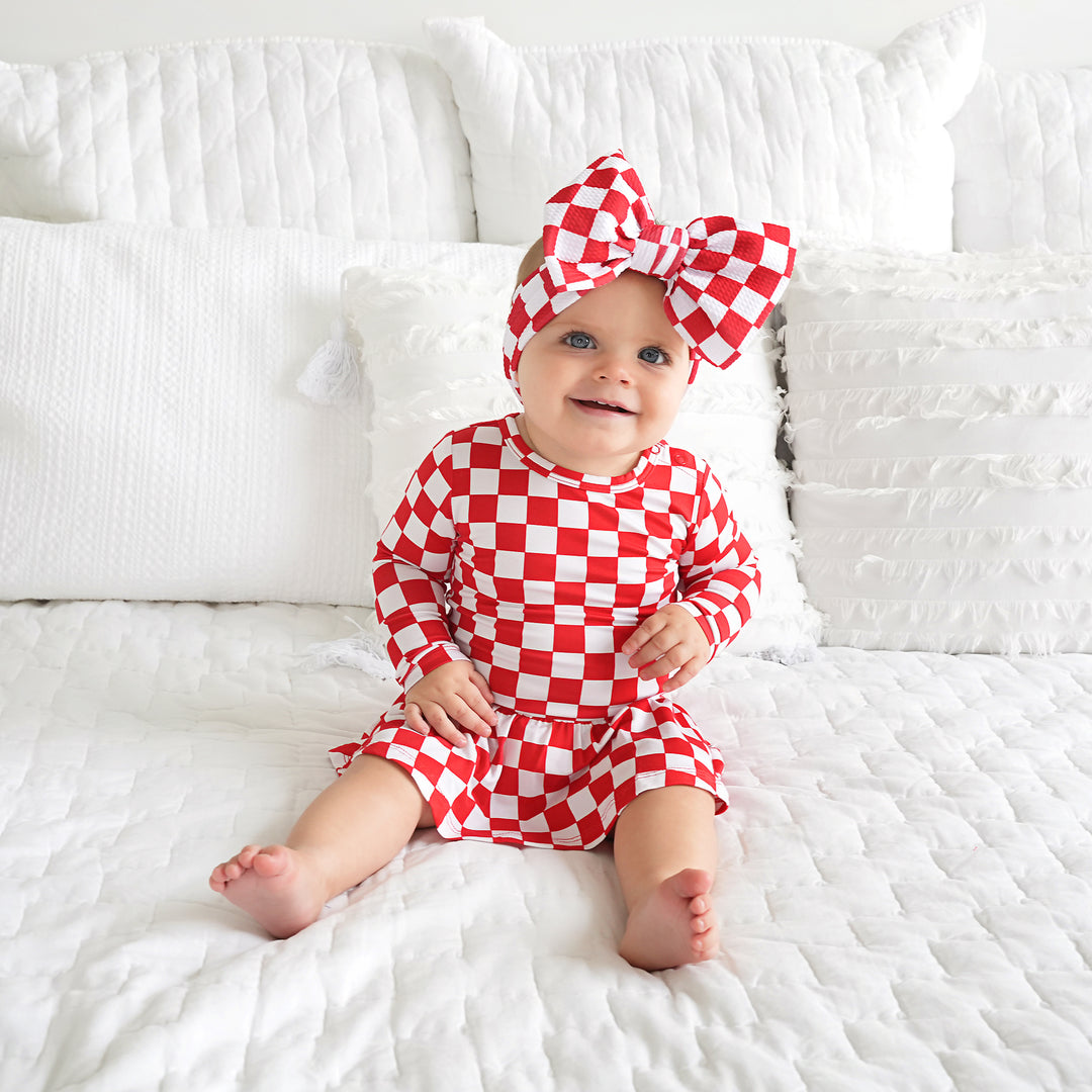 Beck Red Checks TUTU - Gigi and Max