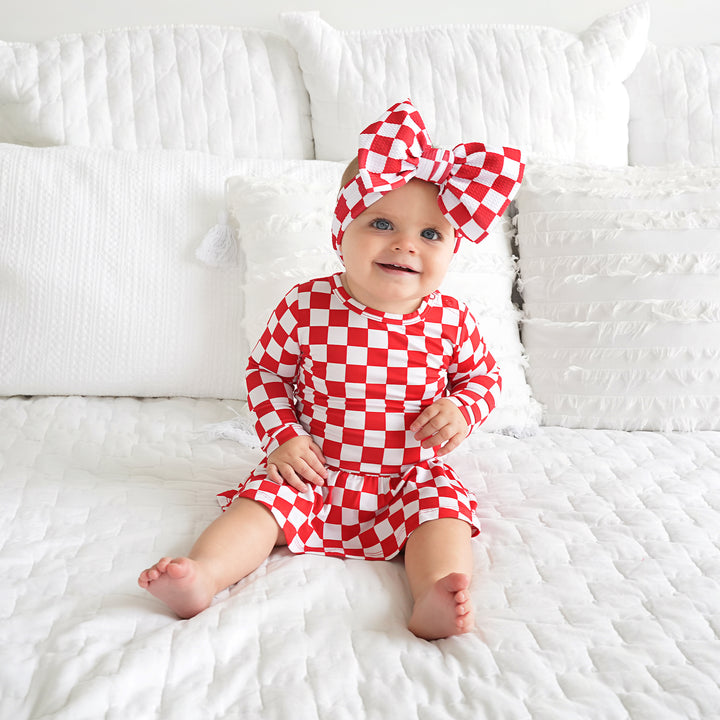 Beck Red Checks TUTU - Gigi and Max