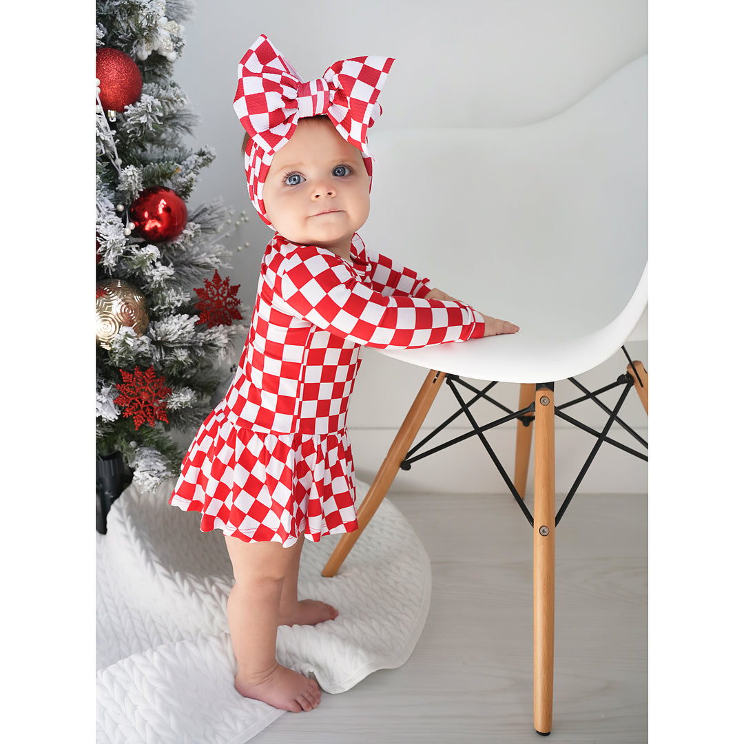 Beck Red Checks TUTU - Gigi and Max