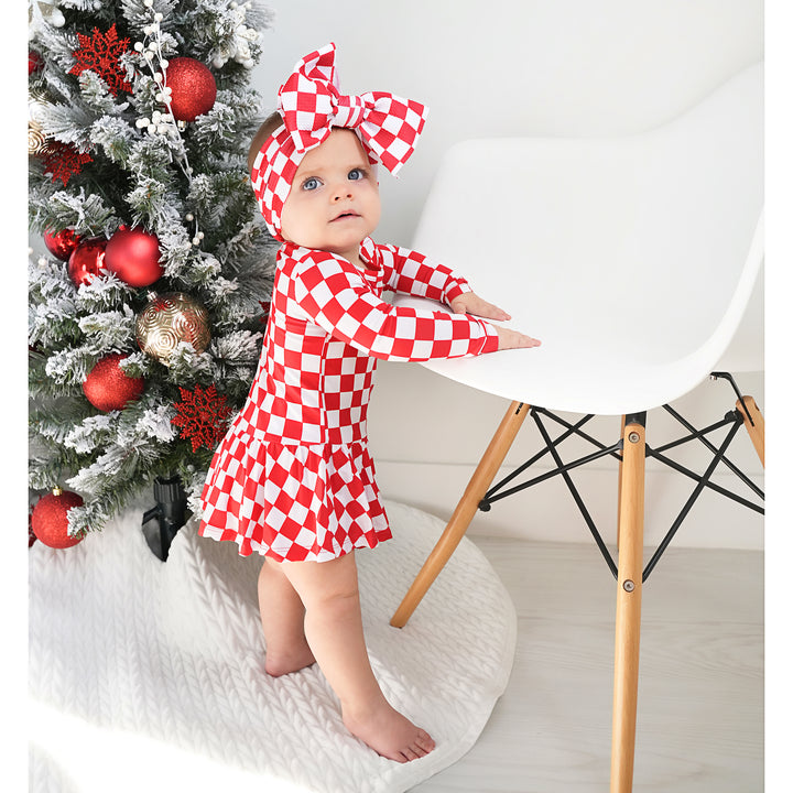 Beck Red Checks TUTU - Gigi and Max