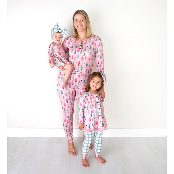 Noelle Pink Trees MOMMY TWO PIECE - Gigi and Max