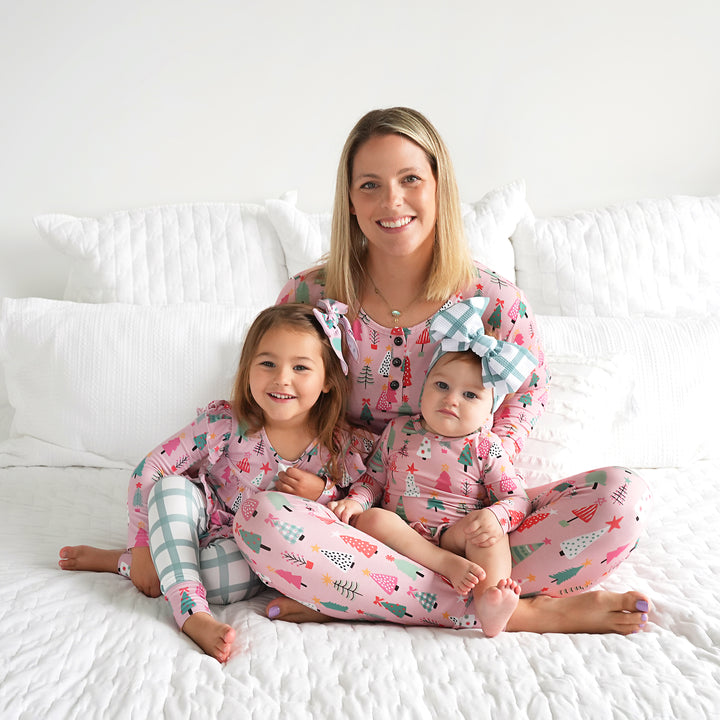 Noelle Pink Trees MOMMY TWO PIECE - Gigi and Max