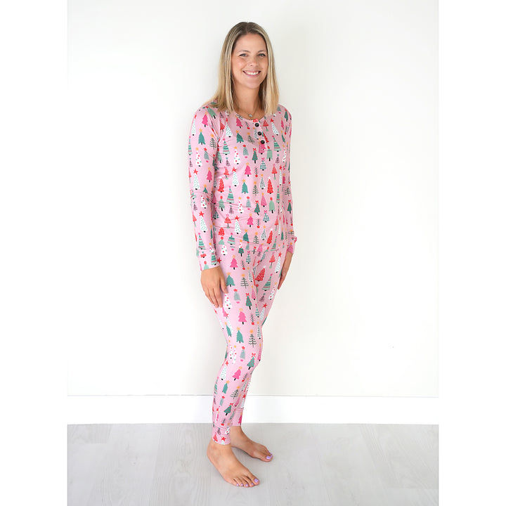 Noelle Pink Trees MOMMY TWO PIECE - Gigi and Max