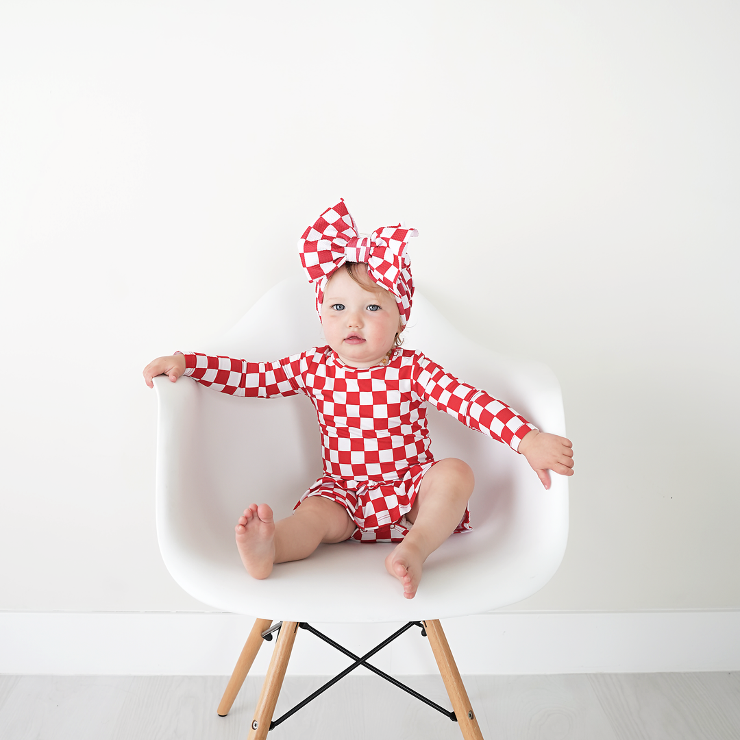 Beck Red Checks TUTU - Gigi and Max