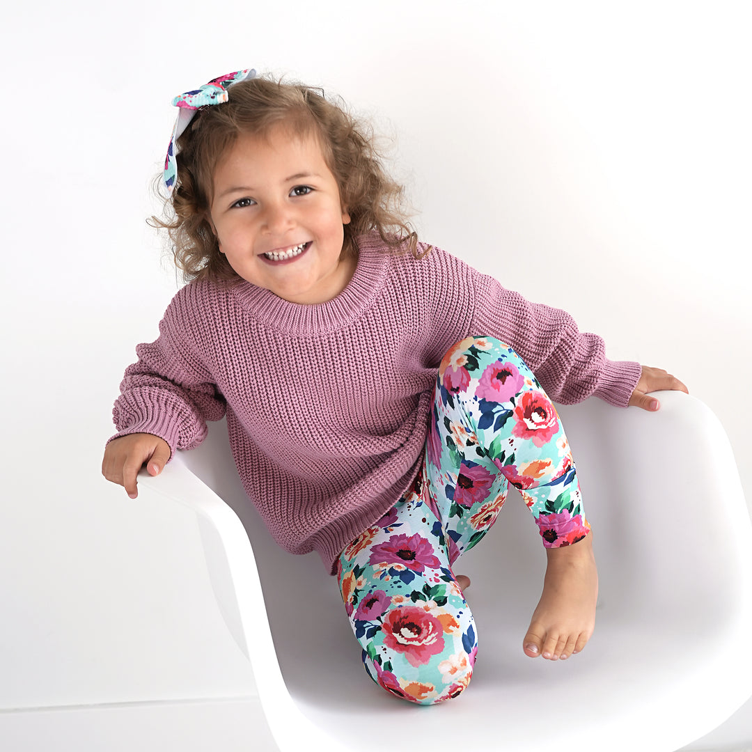 Maggie Floral CLIP BOW - Gigi and Max