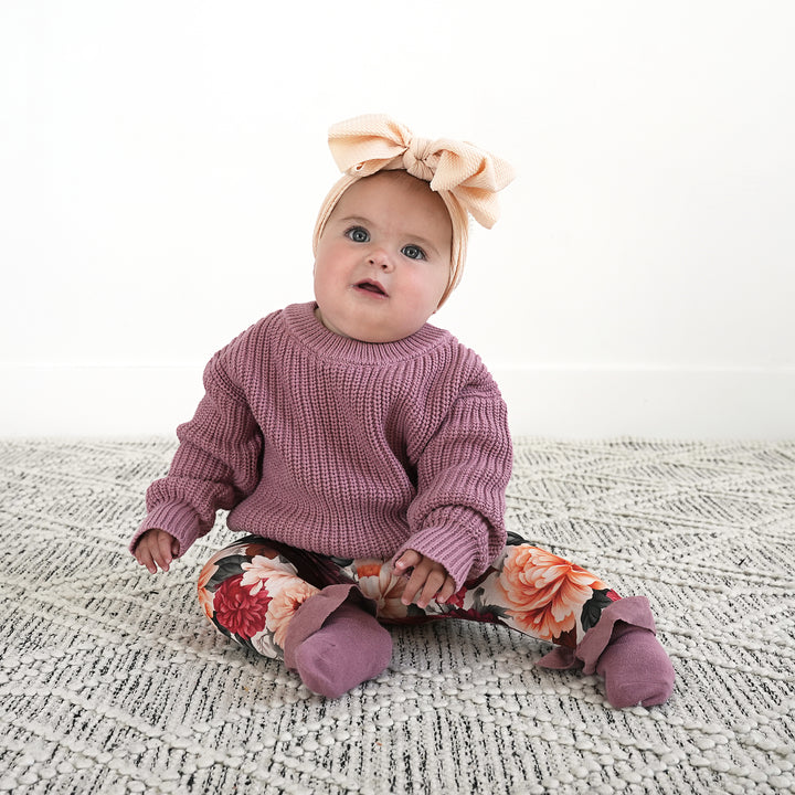 Mauve RUFFLE SOCKS - Gigi and Max