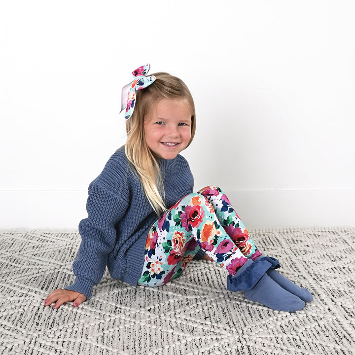 Maggie Floral CLIP BOW - Gigi and Max