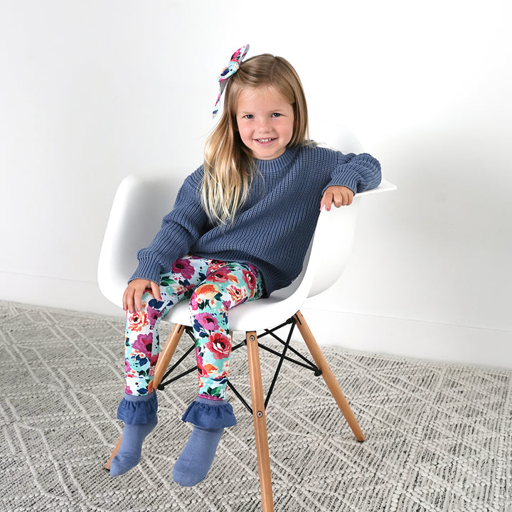 Maggie Floral CLIP BOW - Gigi and Max