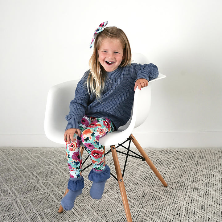 Maggie Floral CLIP BOW - Gigi and Max