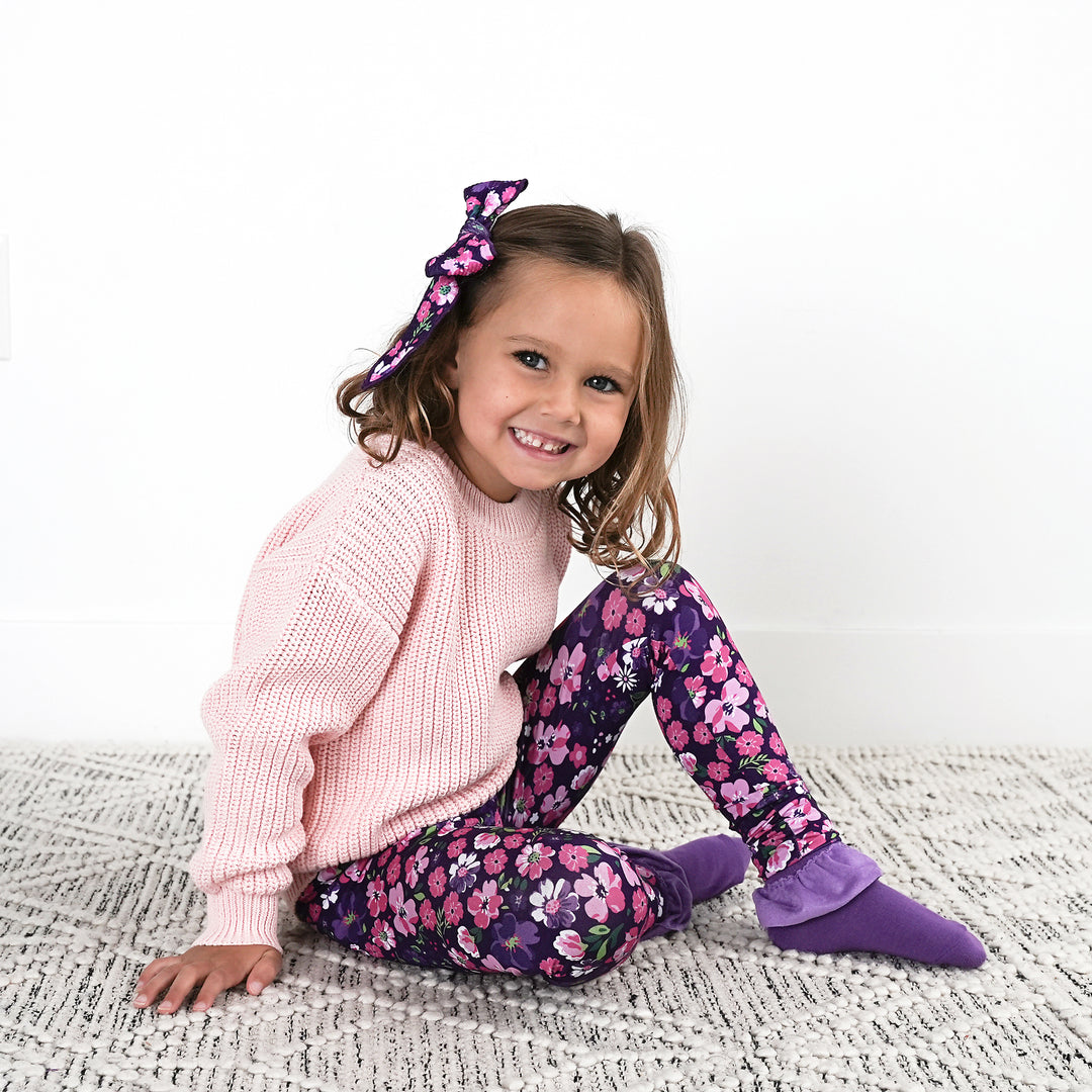 Purple RUFFLE SOCKS - Gigi and Max