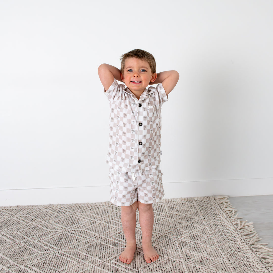 Beau Palm Tree COASTAL SET ORGANIC - Gigi and Max