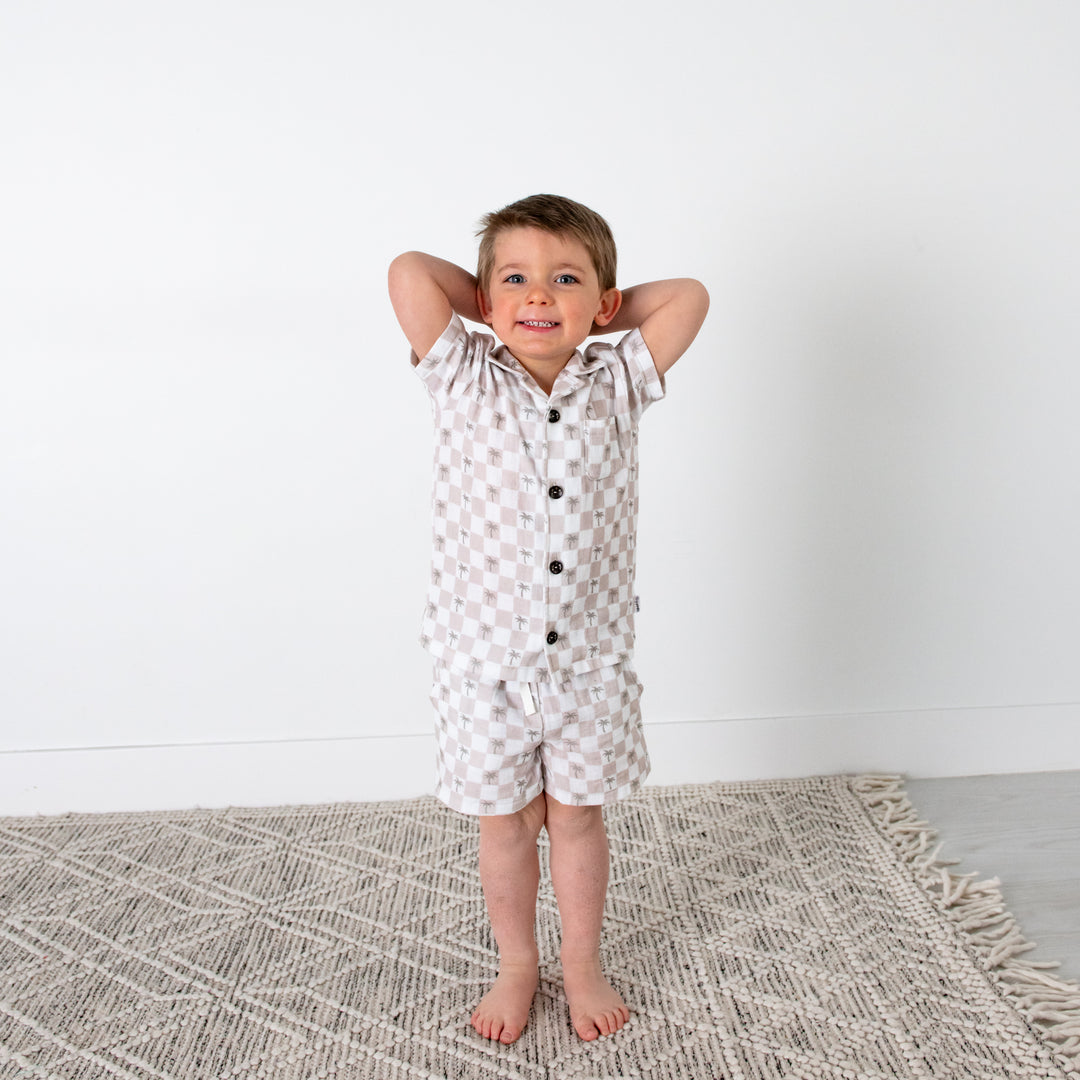 Beau Palm Tree COASTAL SET ORGANIC - Gigi and Max