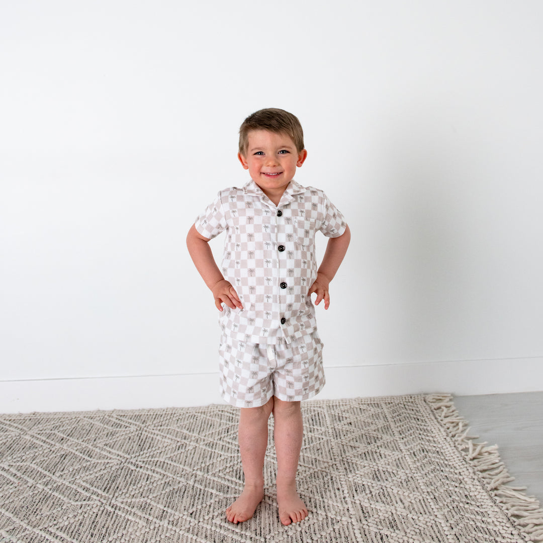 Beau Palm Tree COASTAL SET ORGANIC - Gigi and Max