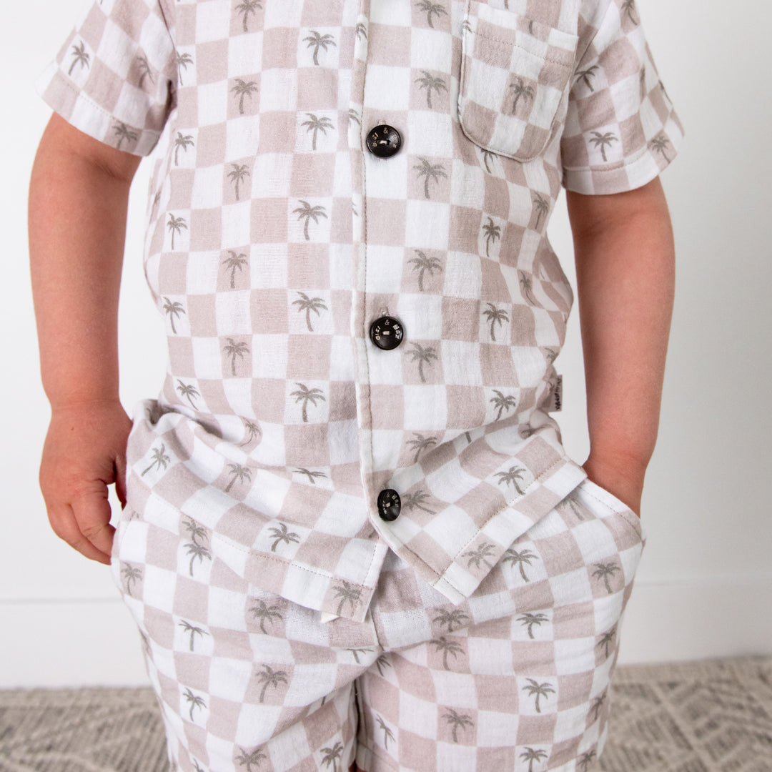 Beau Palm Tree COASTAL SET ORGANIC - Gigi and Max