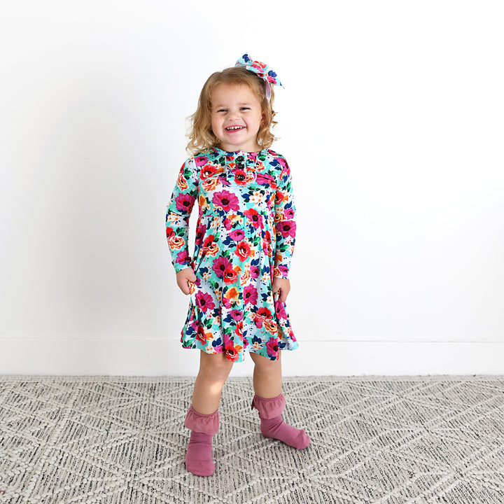 Maggie Floral CLIP BOW - Gigi and Max