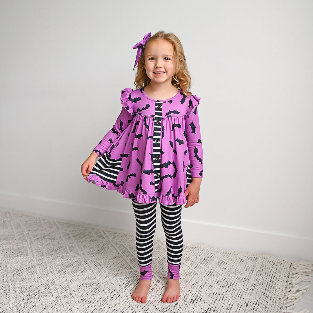 Echo Purple Bat PEPLUM SET - Gigi and Max