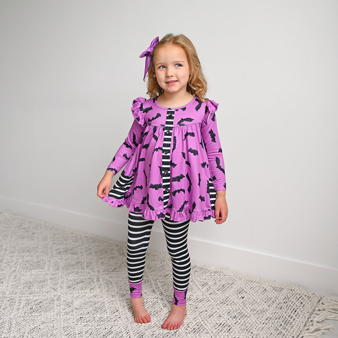 Echo Purple Bat PEPLUM SET - Gigi and Max