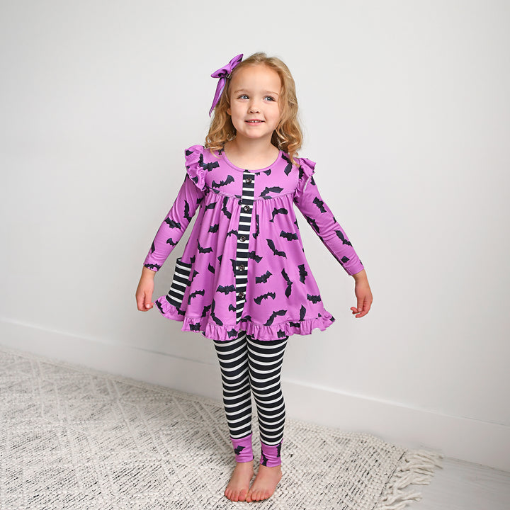 Echo Purple Bat PEPLUM SET - Gigi and Max