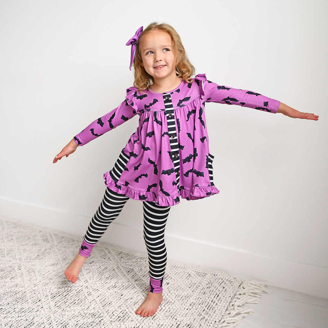 Echo Purple Bat PEPLUM SET - Gigi and Max