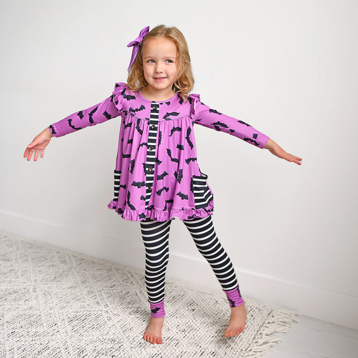 Echo Purple Bat PEPLUM SET - Gigi and Max
