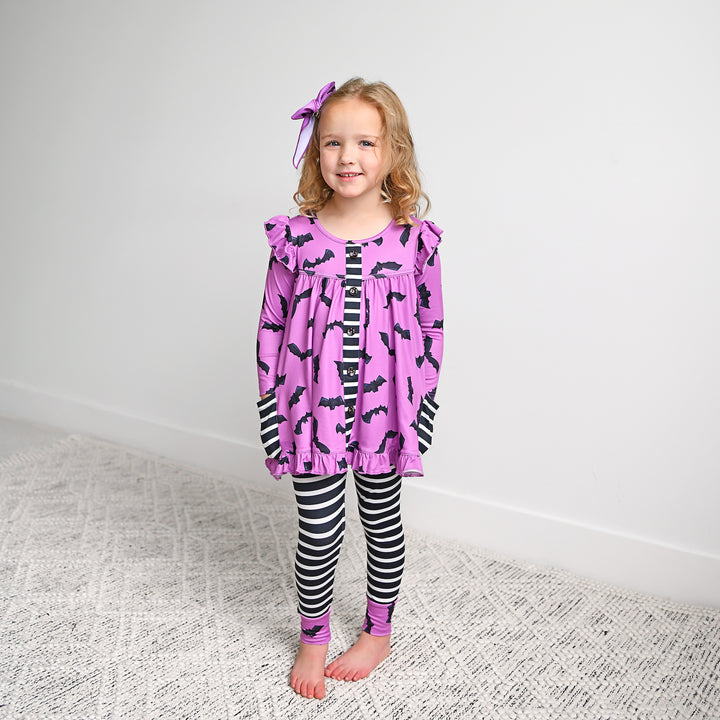 Echo Purple Bat PEPLUM SET - Gigi and Max