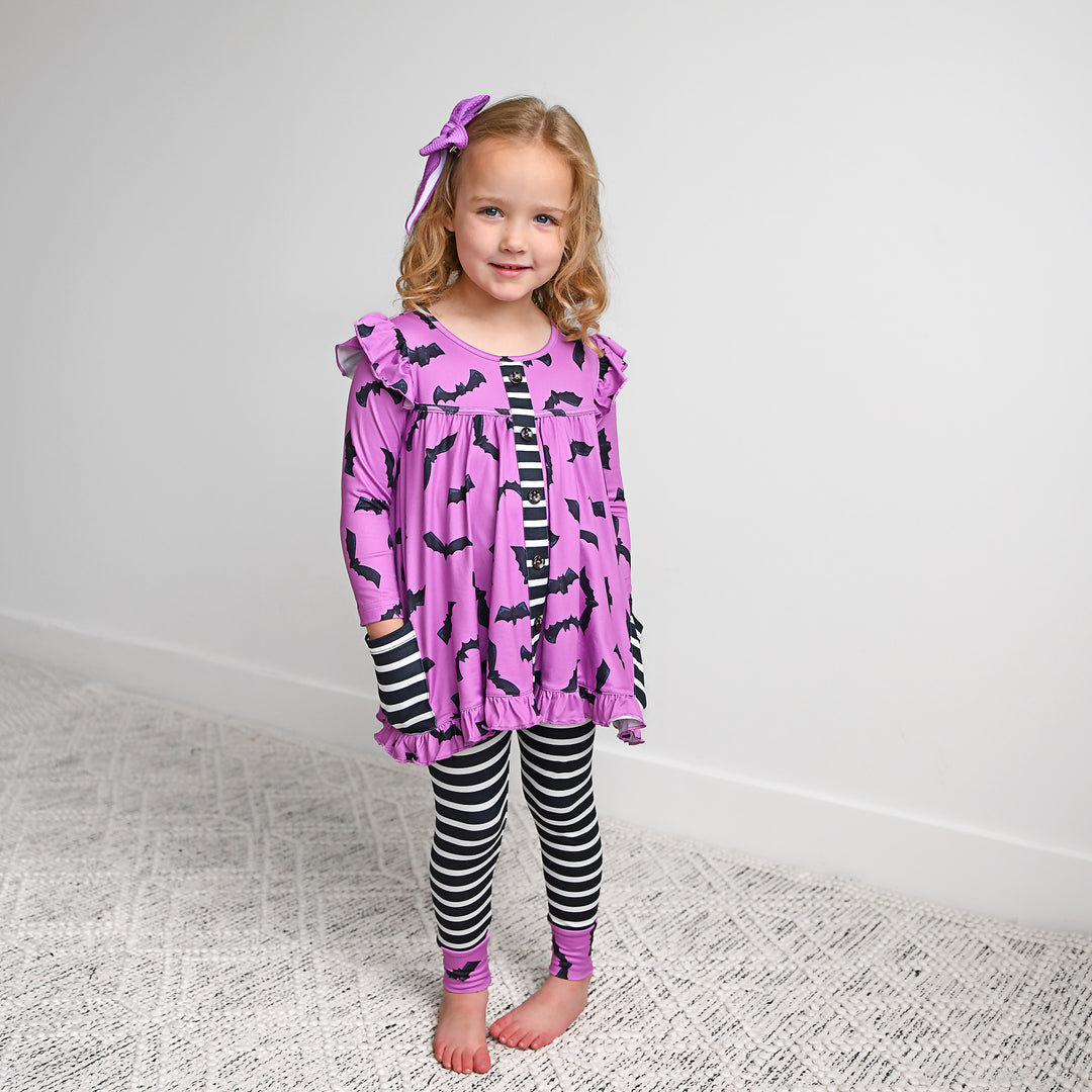 Echo Purple Bat PEPLUM SET - Gigi and Max