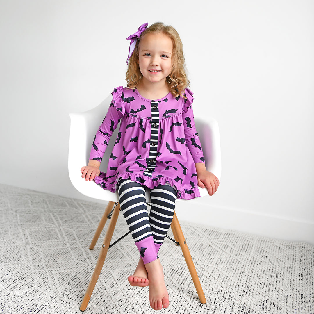 Echo Purple Bat PEPLUM SET - Gigi and Max