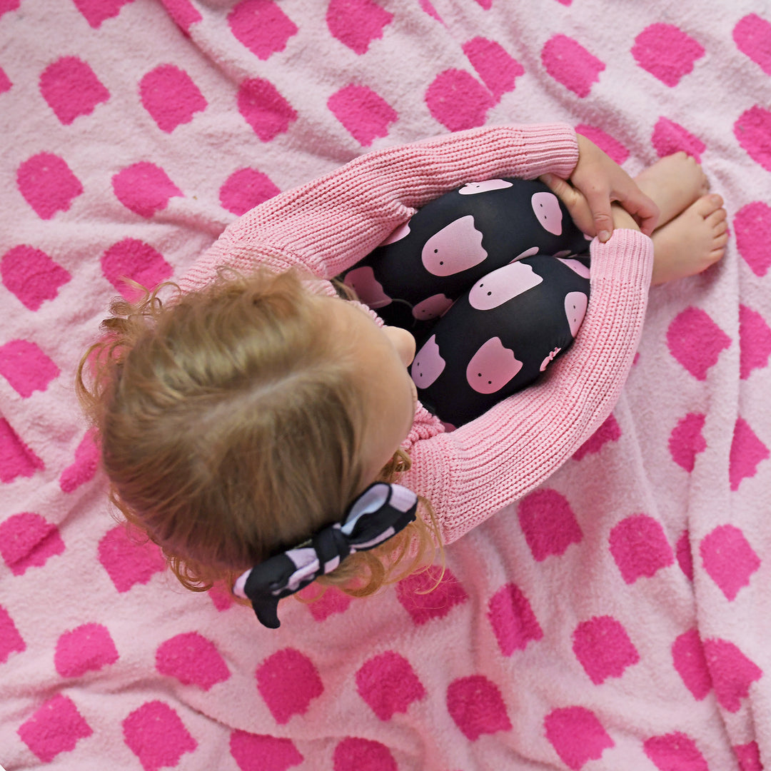 Draven Pink Ghost PLUSH BLANKET - Gigi and Max