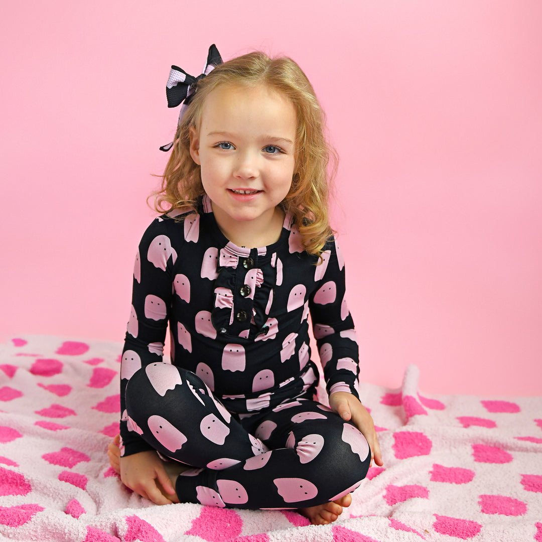 Draven Pink Ghost PLUSH BLANKET - Gigi and Max