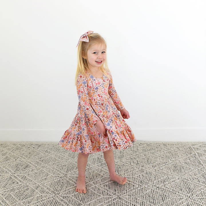 Meadow Floral Bunny SWING DRESS - Gigi and Max