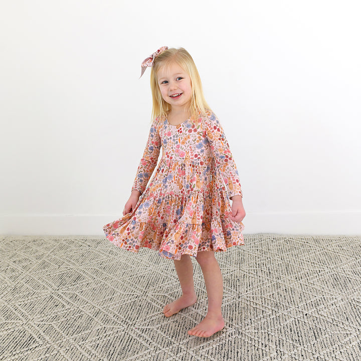 Meadow Floral Bunny SWING DRESS - Gigi and Max
