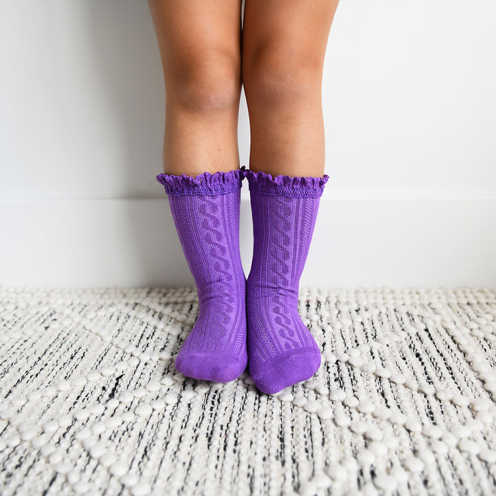 Lilac LACE SOCKS - Gigi and Max