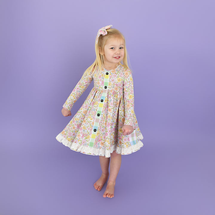 Kennedy Floral BUTTON DRESS - Gigi and Max