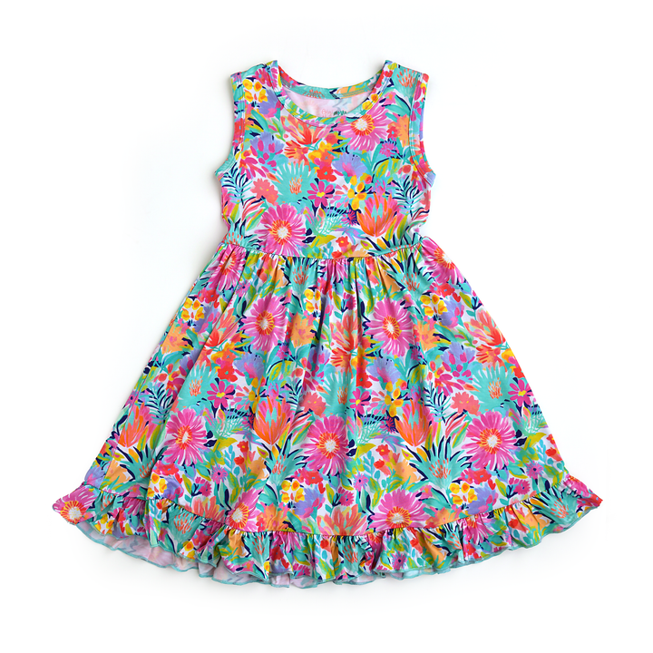 Megan Floral TANK TWIRL DRESS - Gigi and Max