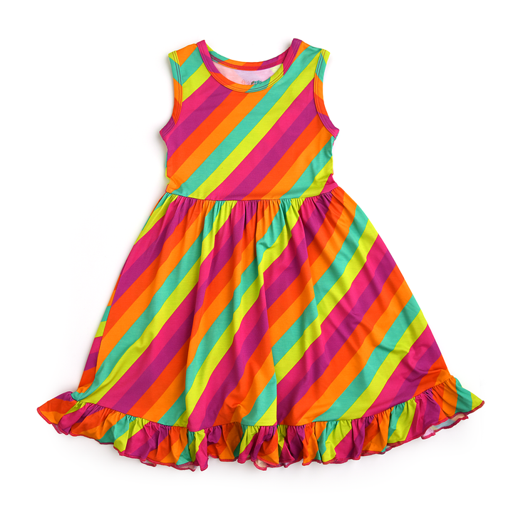 Amanda Stripe TANK TWIRL DRESS - Gigi and Max