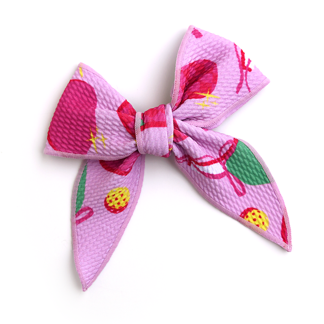 Poppy Pickleball CLIP BOW - Gigi and Max