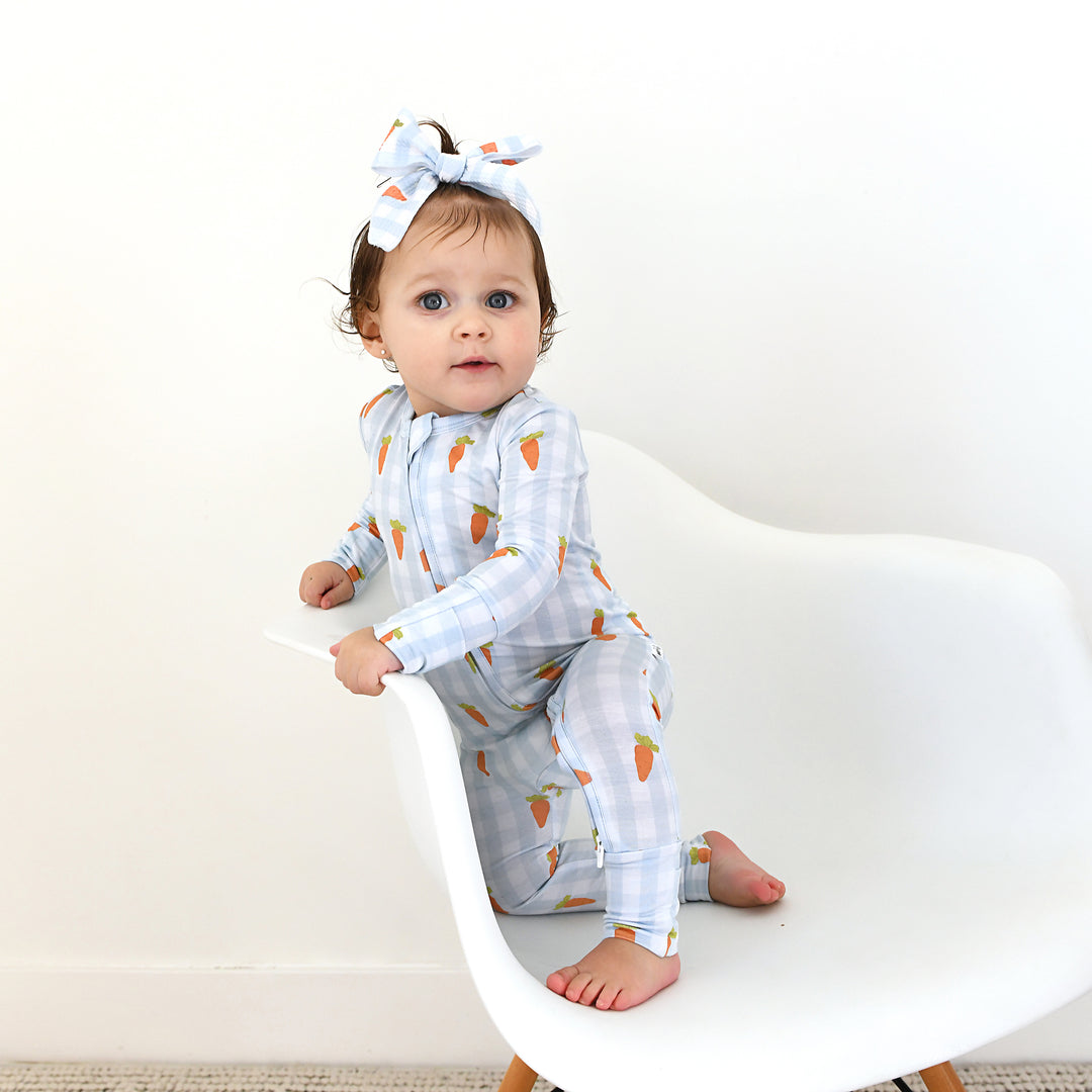 Henry Carrot Gingham ZIP - Gigi and Max