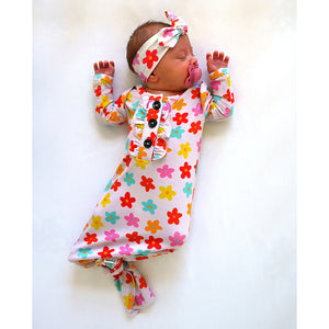 Reign BUNDLE : RUFFLE GOWN, HEADBAND & SWADDLE - Gigi and Max