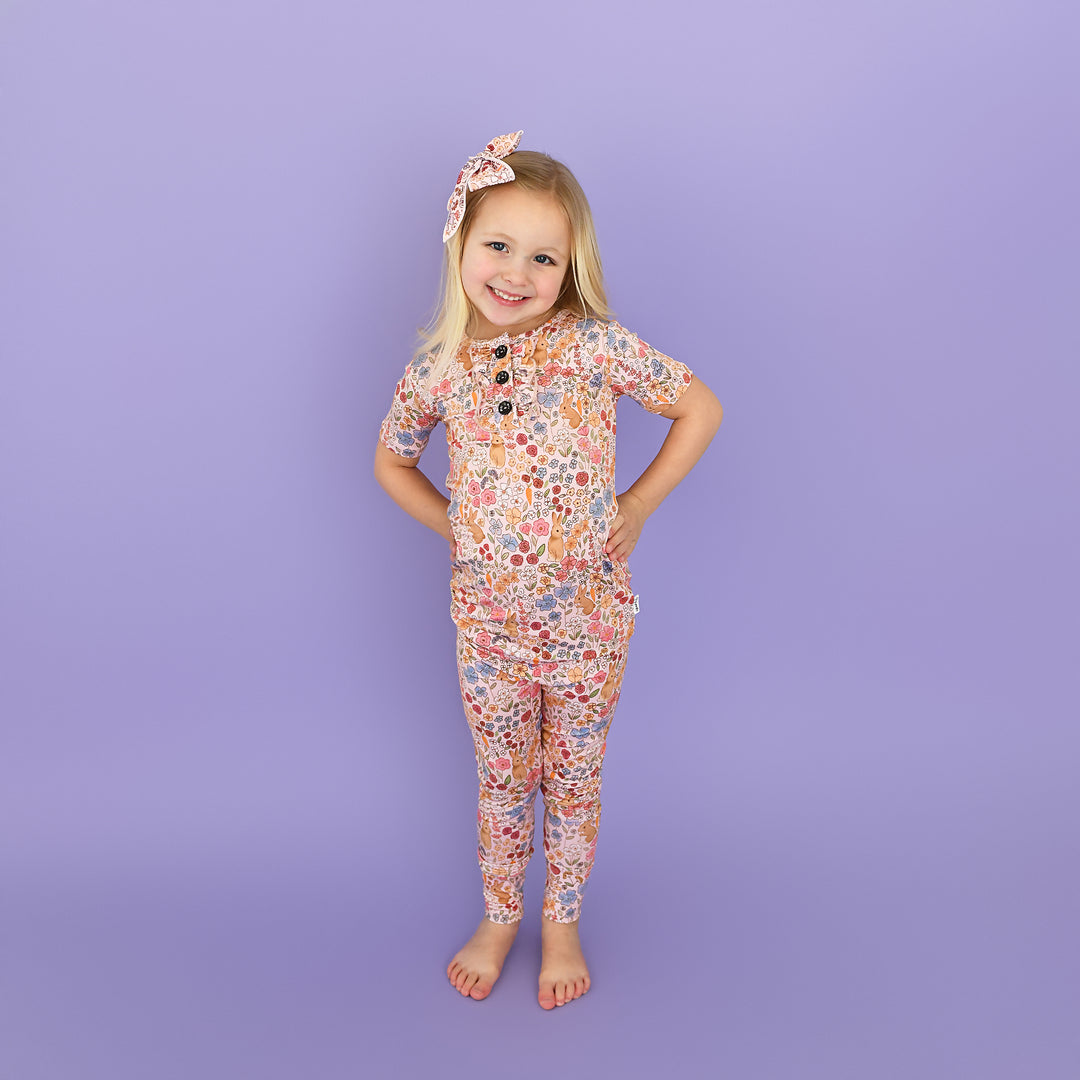 Meadow Floral Bunny RUFFLE TWO PIECE - Gigi and Max