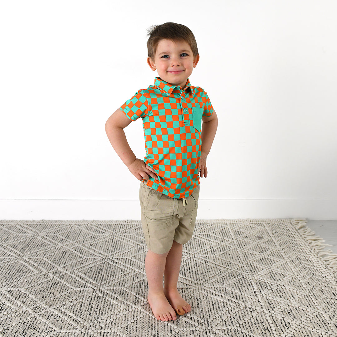 Spencer Checks POLO SHIRT - Gigi and Max