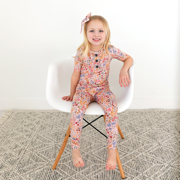 Meadow Floral Bunny RUFFLE TWO PIECE - Gigi and Max