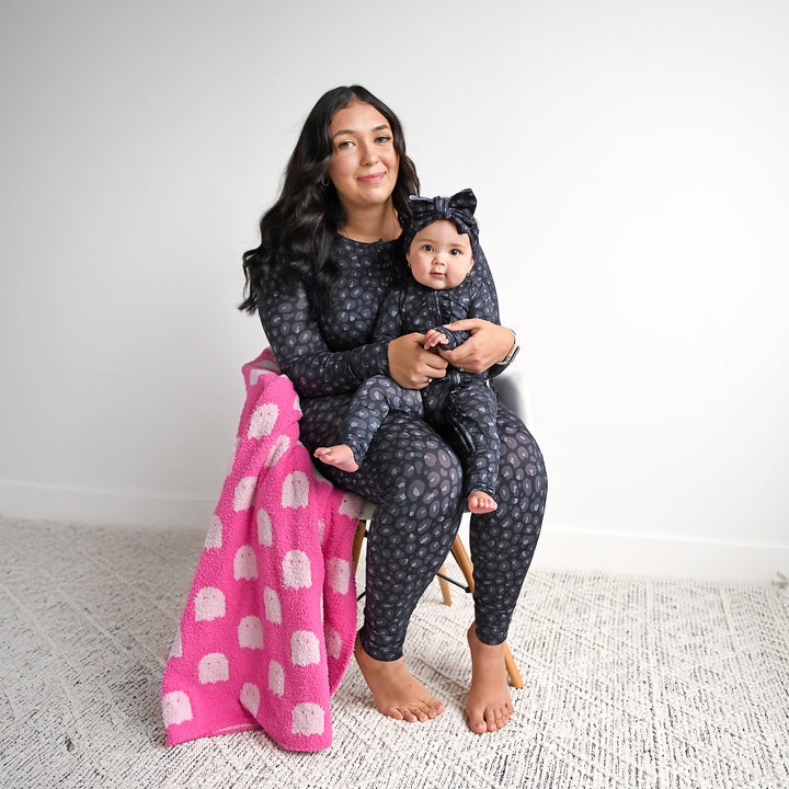 Ash Black Leopard MOMMY TWO PIECE - Gigi and Max