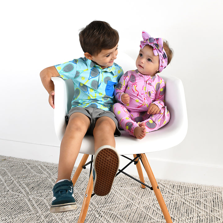 Roger Blue Tennis POLO SHIRT - Gigi and Max