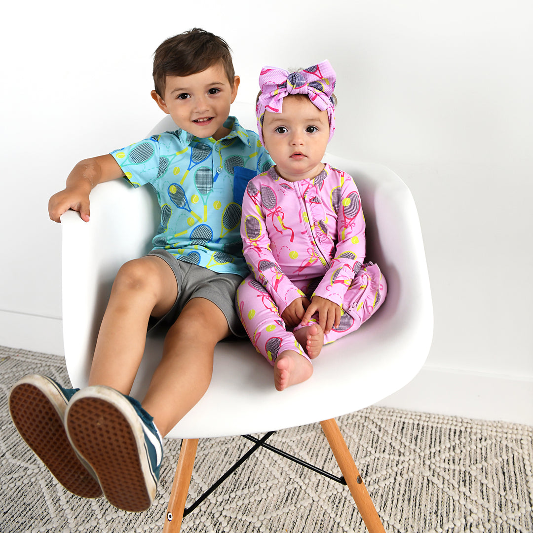 Roger Blue Tennis POLO SHIRT - Gigi and Max