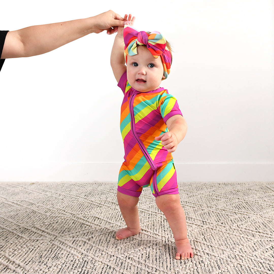 Amanda Stripe SHORTY ZIP - Gigi and Max