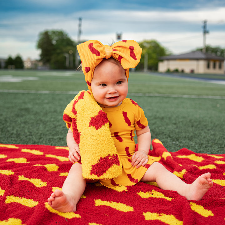 California Gold & Cardinal HEADWRAP - Gigi and Max