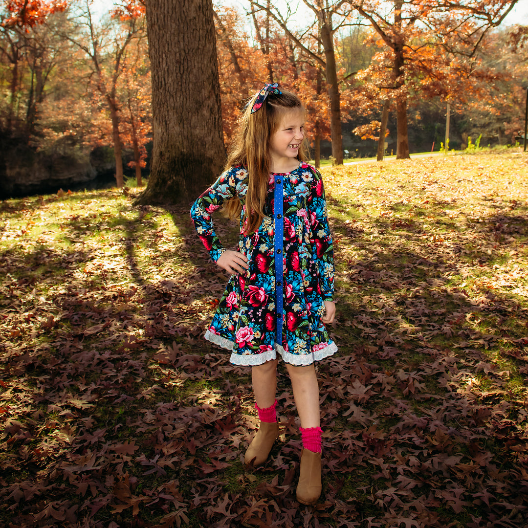 Raspberry LACE SOCKS - Gigi and Max